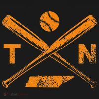 Tennessee Baseball Bats & Ball Classic Baseball Player T-Shirt thumb 7