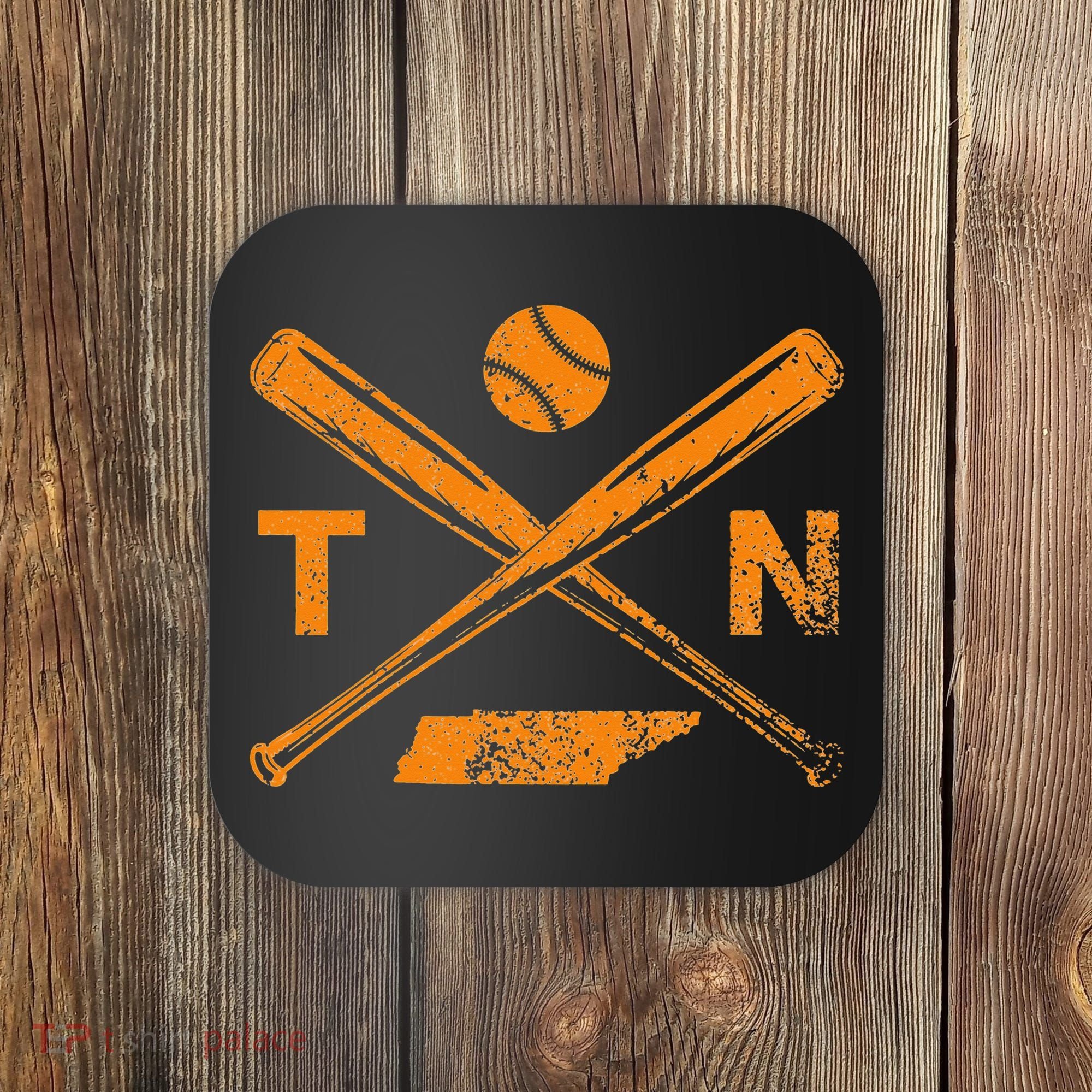 Tennessee Baseball Bats & Ball Classic Baseball Player Coaster