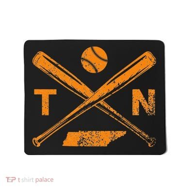 Tennessee Baseball Bats & Ball Classic Baseball Player Mousepad
