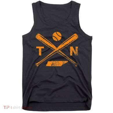 Tennessee Baseball Bats & Ball Classic Baseball Player Tank Top