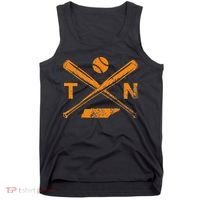 Tennessee Baseball Bats & Ball Classic Baseball Player Tank Top thumb 0