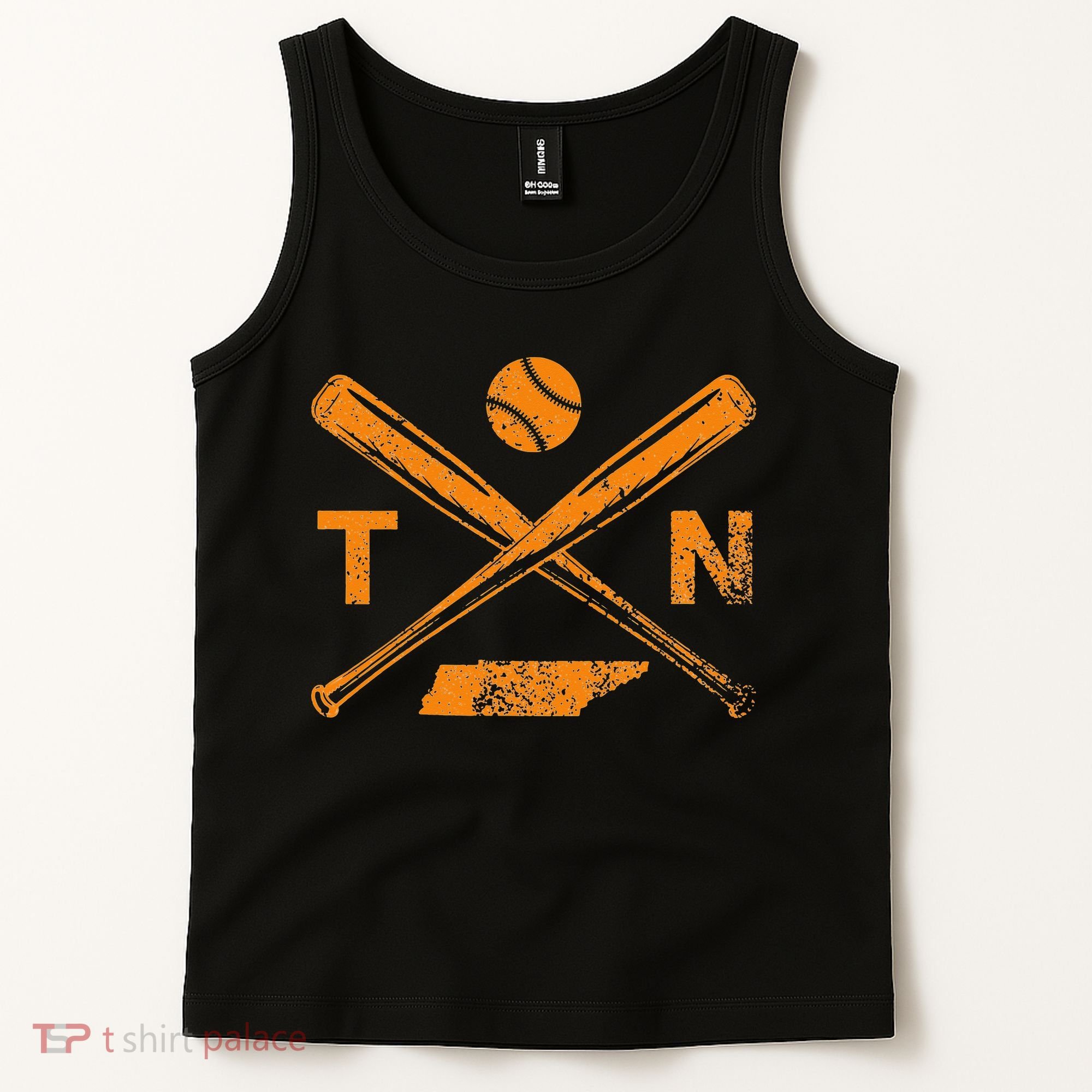 Tennessee Baseball Bats & Ball Classic Baseball Player Tank Top