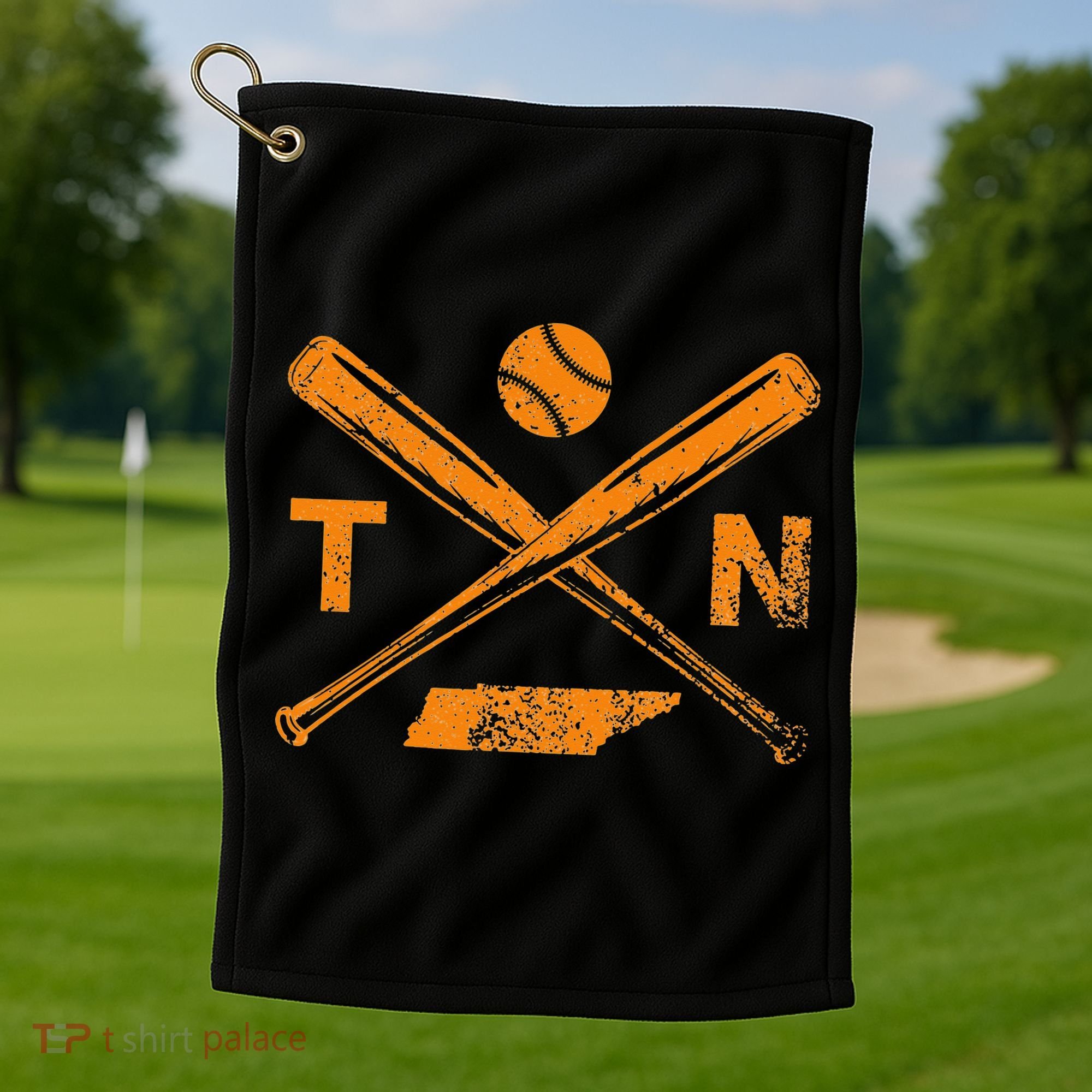 Tennessee Baseball Bats & Ball Classic Baseball Player Golf Towel