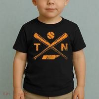 Tennessee Baseball Bats & Ball Classic Baseball Player Toddler T-Shirt thumb 2