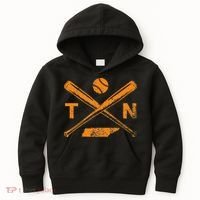 Tennessee Baseball Bats & Ball Classic Baseball Player Kids Hoodie thumb 0