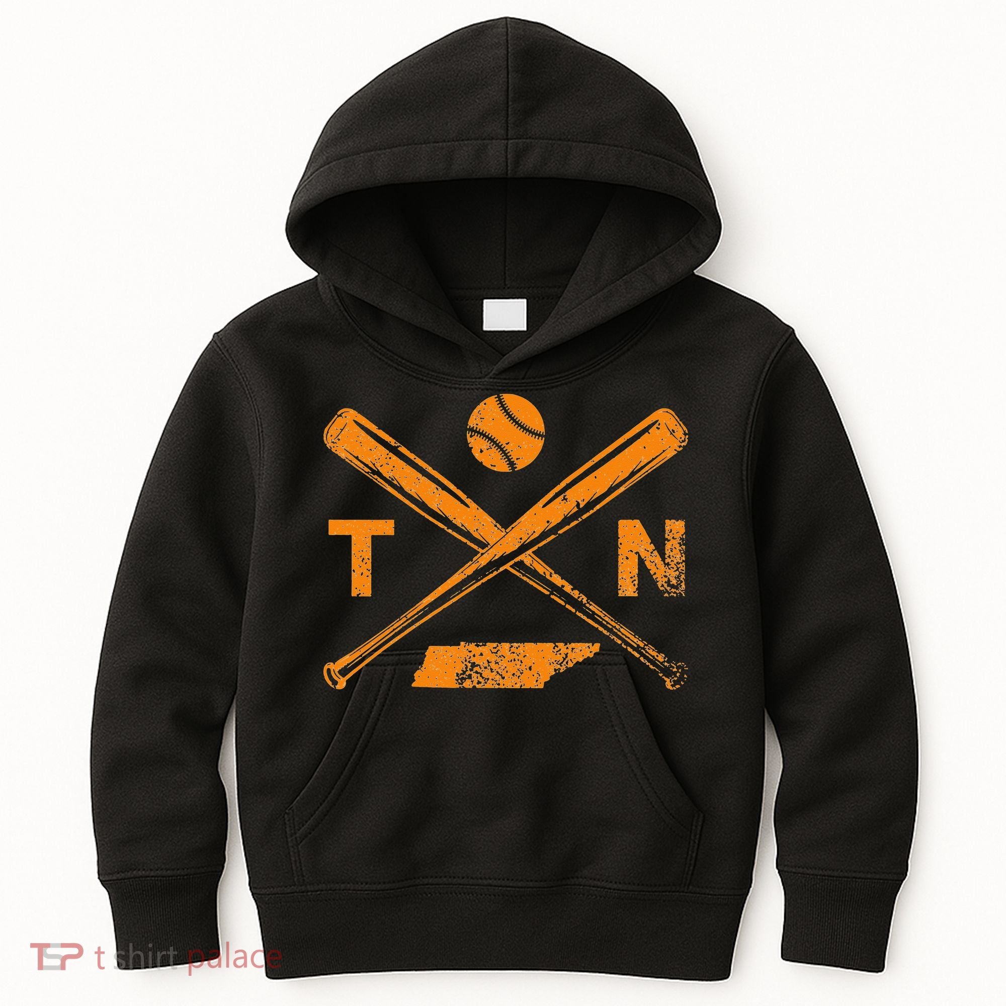 Tennessee Baseball Bats & Ball Classic Baseball Player Kids Hoodie