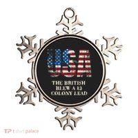 The British Blew A 13 Colony Lead Funny 4th Of July Ornament thumb 0