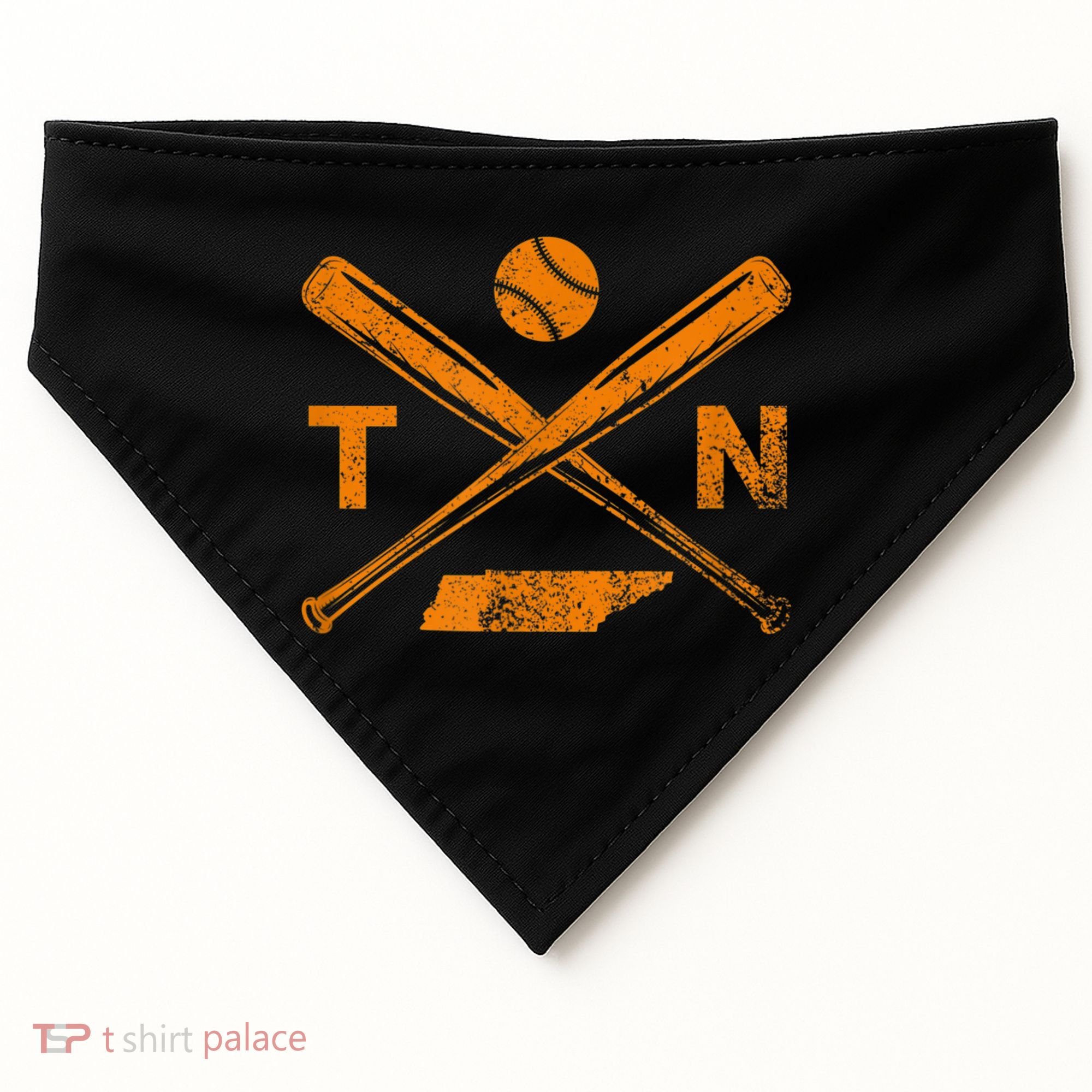 Tennessee Baseball Bats & Ball Classic Baseball Player USA-Made Doggie Bandana