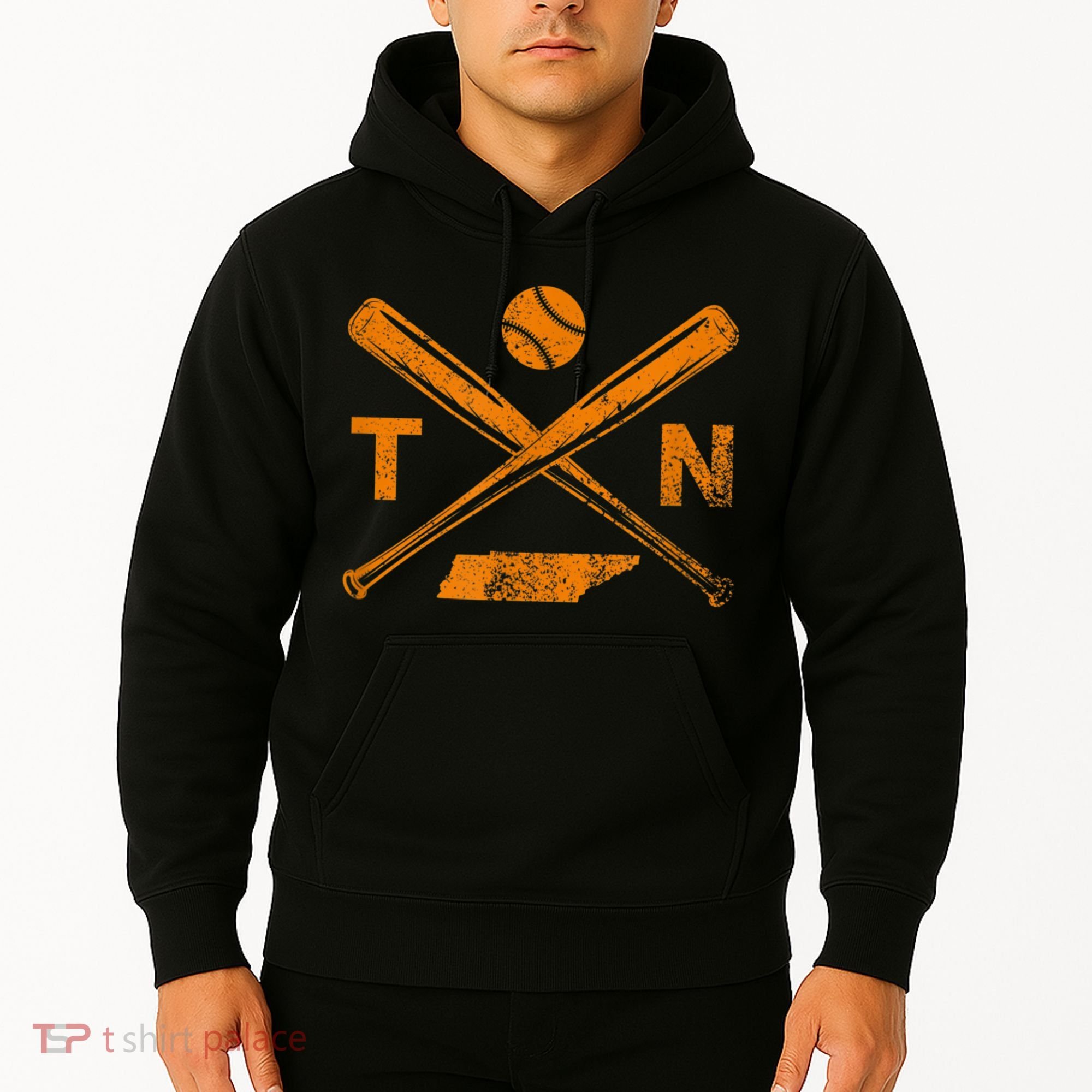 Tennessee Baseball Bats & Ball Classic Baseball Player Hoodie