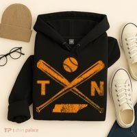 Tennessee Baseball Bats & Ball Classic Baseball Player Hoodie thumb 4