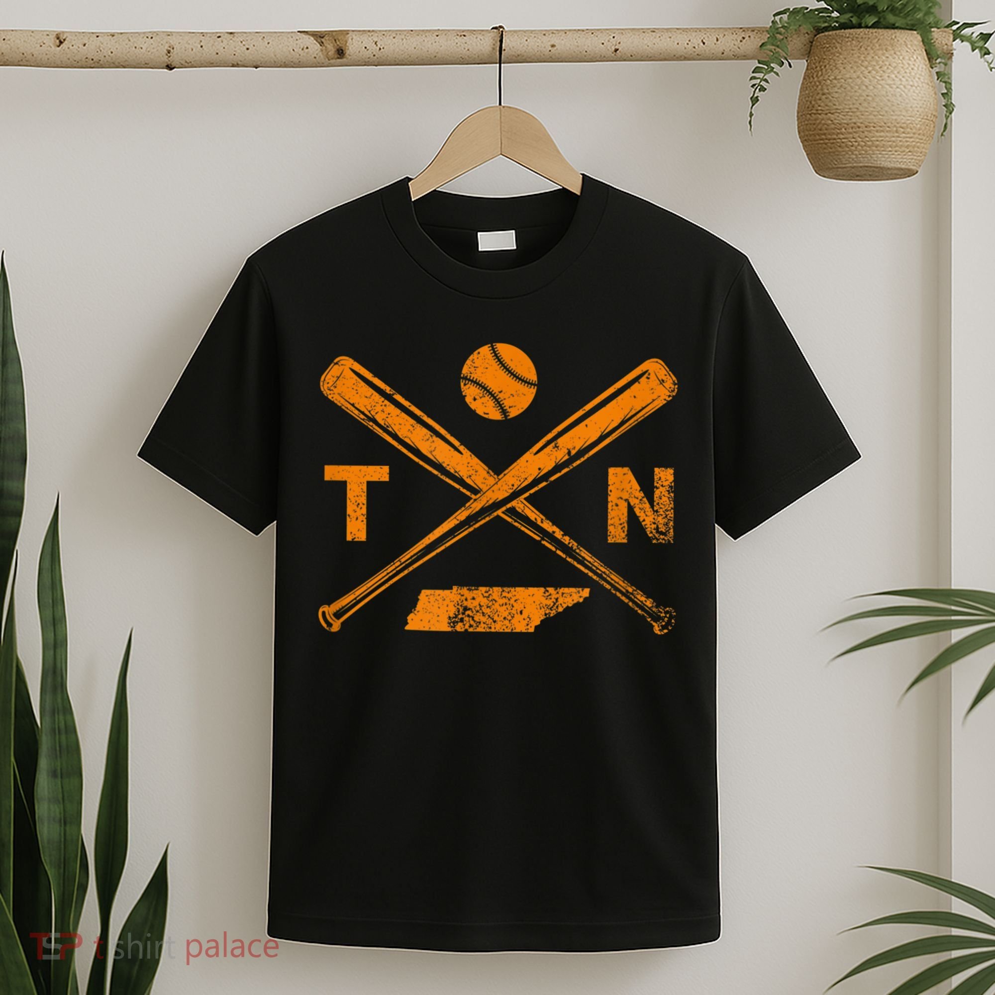 Tennessee Baseball Bats & Ball Classic Baseball Player T-Shirt