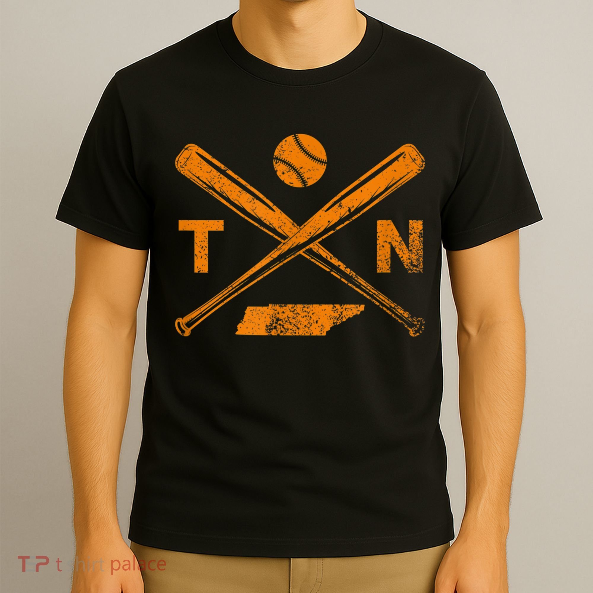 Tennessee Baseball Bats & Ball Classic Baseball Player T-Shirt