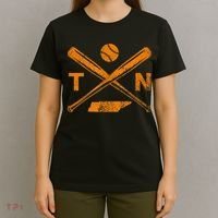 Tennessee Baseball Bats & Ball Classic Baseball Player T-Shirt thumb 4