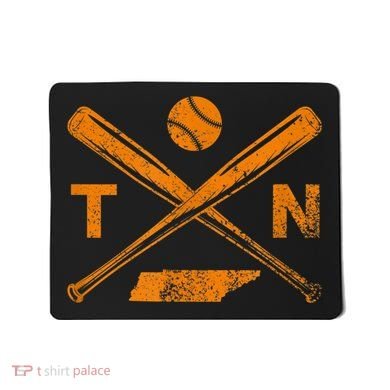 Tennessee Baseball Bats & Ball Classic Baseball Player Mousepad