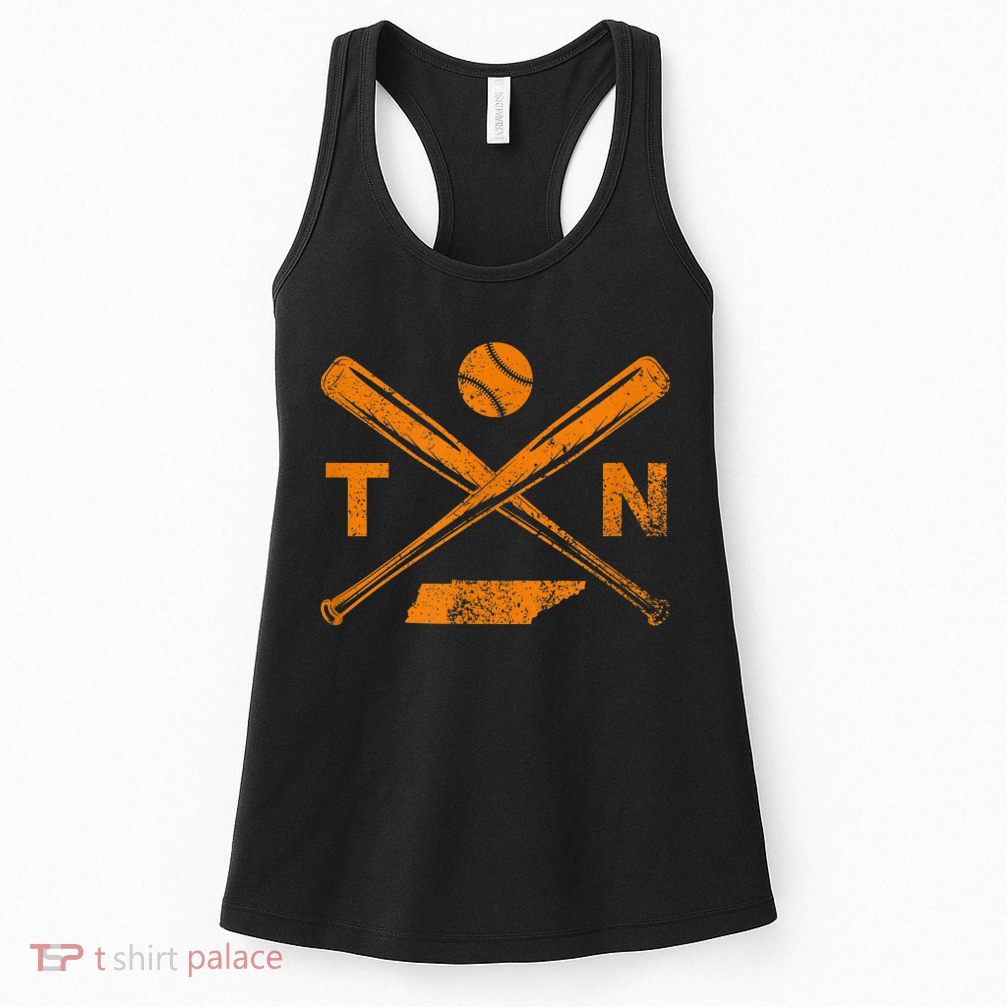 Tennessee Baseball Bats & Ball Classic Baseball Player Women's Tank Top