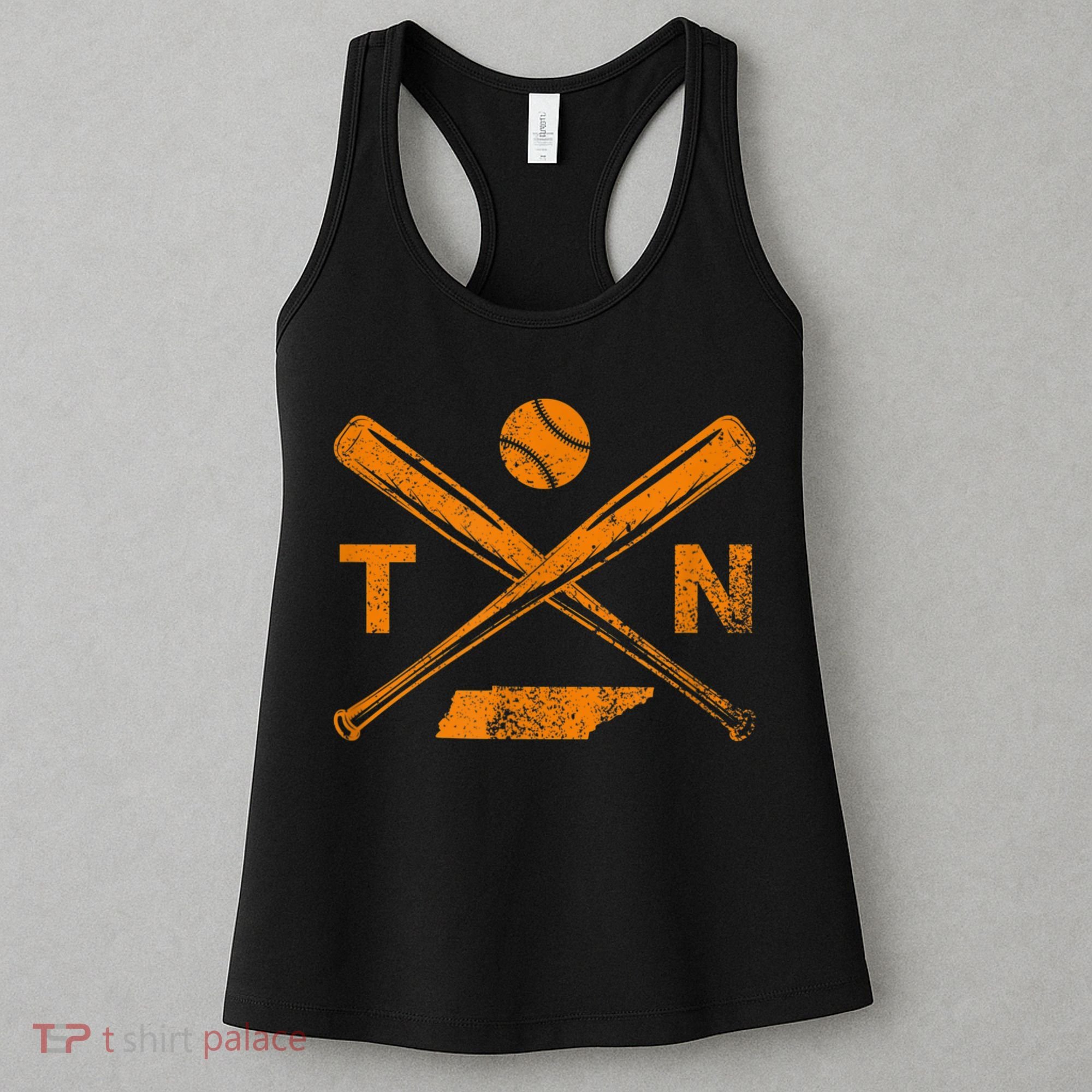 Tennessee Baseball Bats & Ball Classic Baseball Player Women's Tank Top