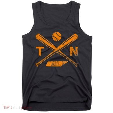 Tennessee Baseball Bats & Ball Classic Baseball Player Tank Top