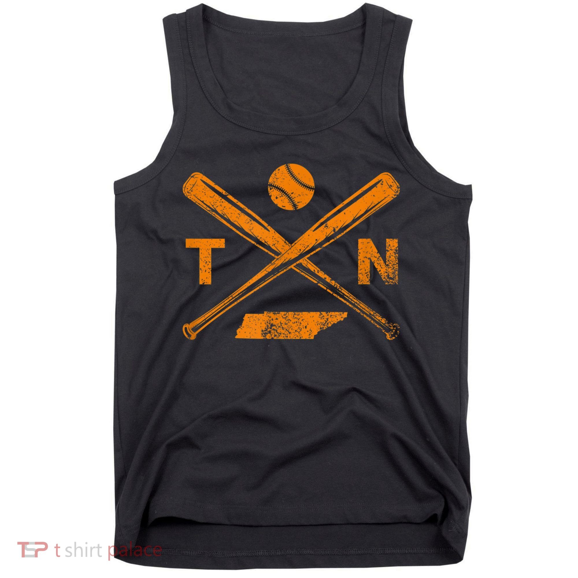 Tennessee Baseball Bats & Ball Classic Baseball Player Tank Top