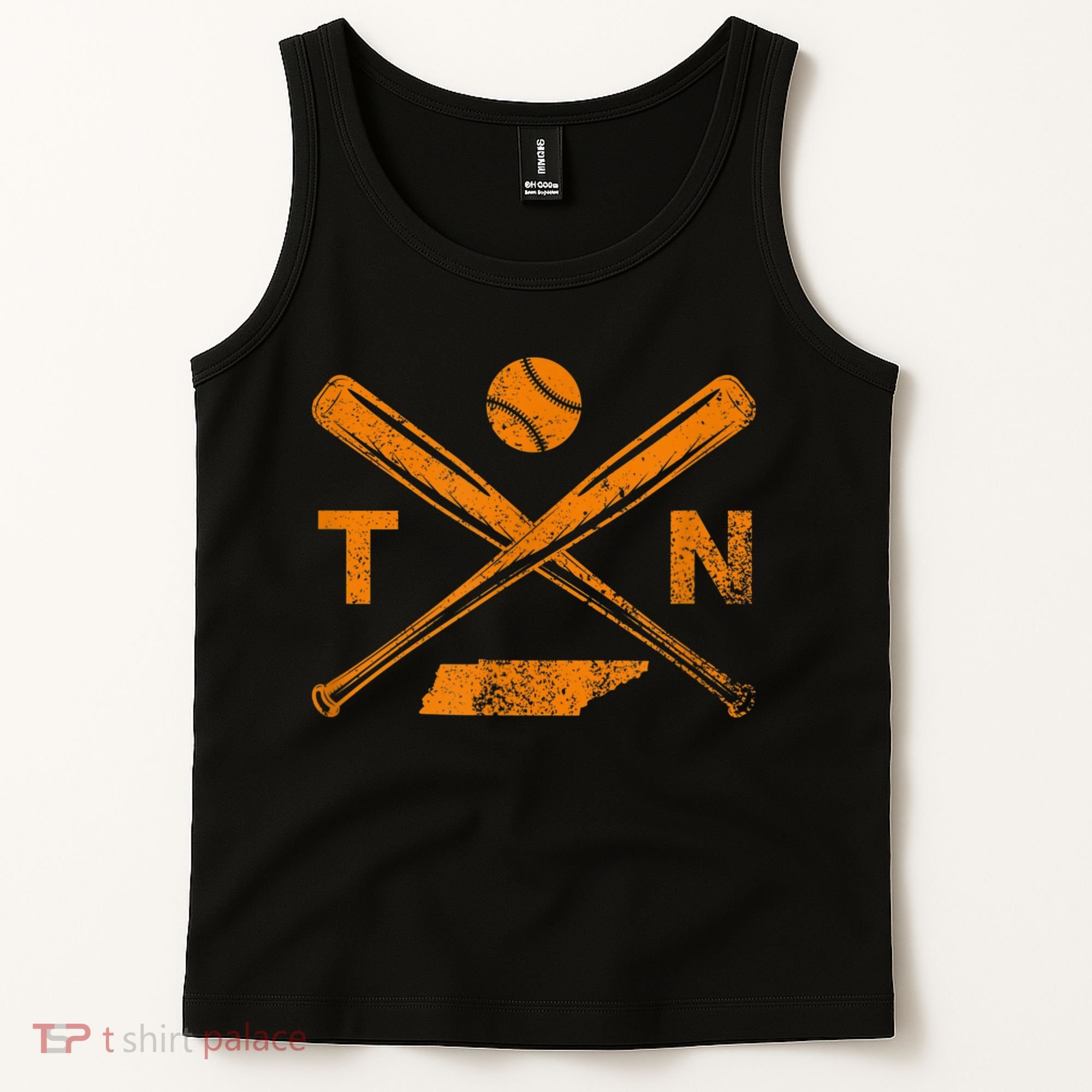 Tennessee Baseball Bats & Ball Classic Baseball Player Tank Top