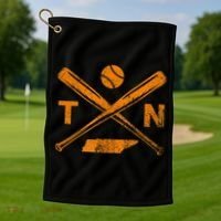 Tennessee Baseball Bats & Ball Classic Baseball Player Golf Towel thumb 1