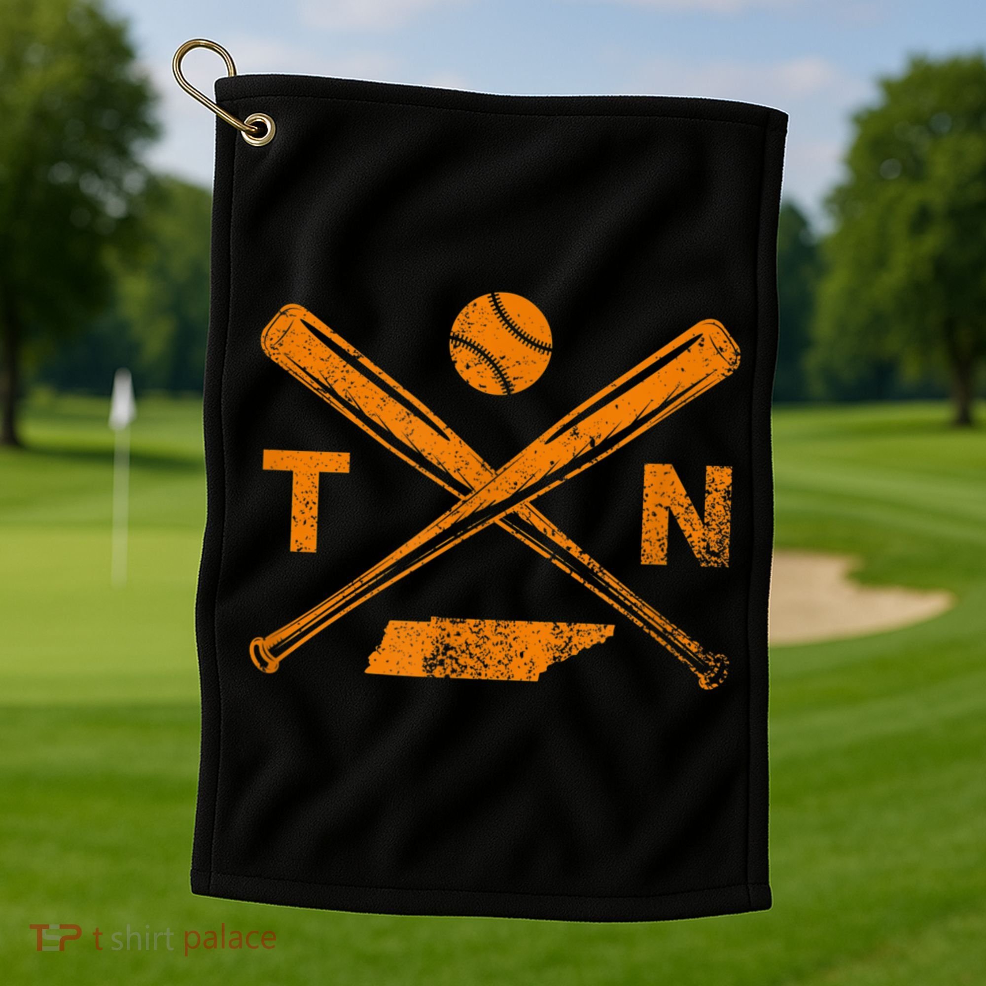 Tennessee Baseball Bats & Ball Classic Baseball Player Golf Towel