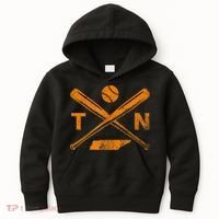 Tennessee Baseball Bats & Ball Classic Baseball Player Kids Hoodie thumb 0