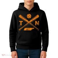 Tennessee Baseball Bats & Ball Classic Baseball Player Kids Hoodie thumb 4