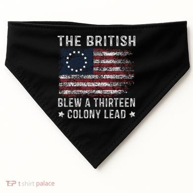 The British Blew A 13 Colony Lead USA-Made Doggie Bandana