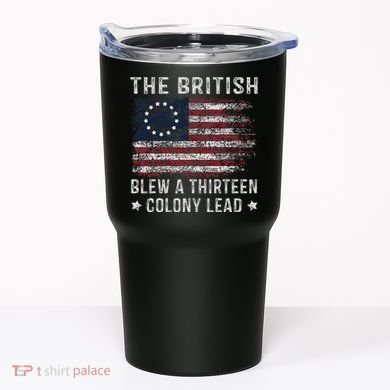 The British Blew A 13 Colony Lead Tumbler
