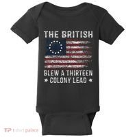 The British Blew A 13 Colony Lead Baby Bodysuit thumb 0