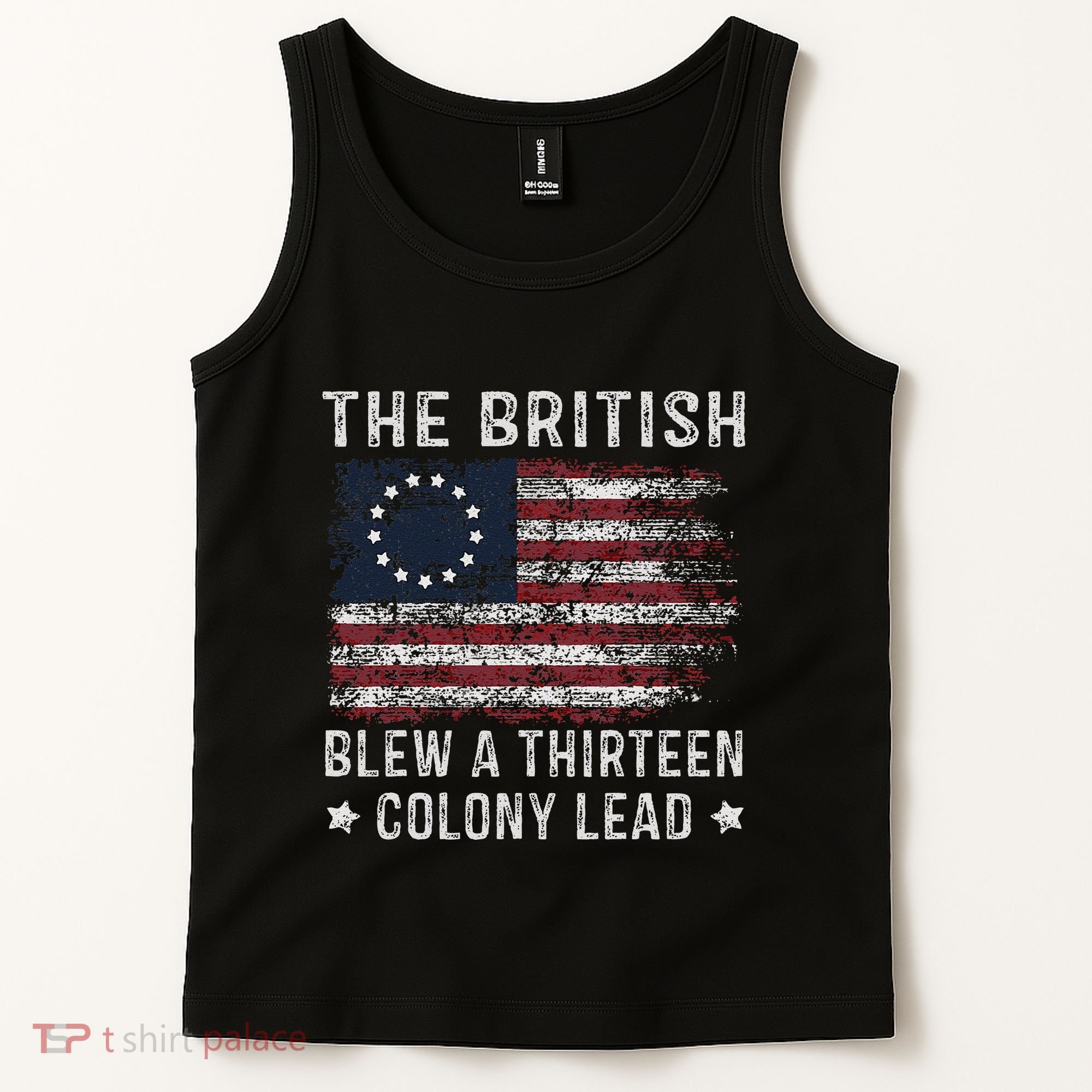 The British Blew A 13 Colony Lead Tank Top