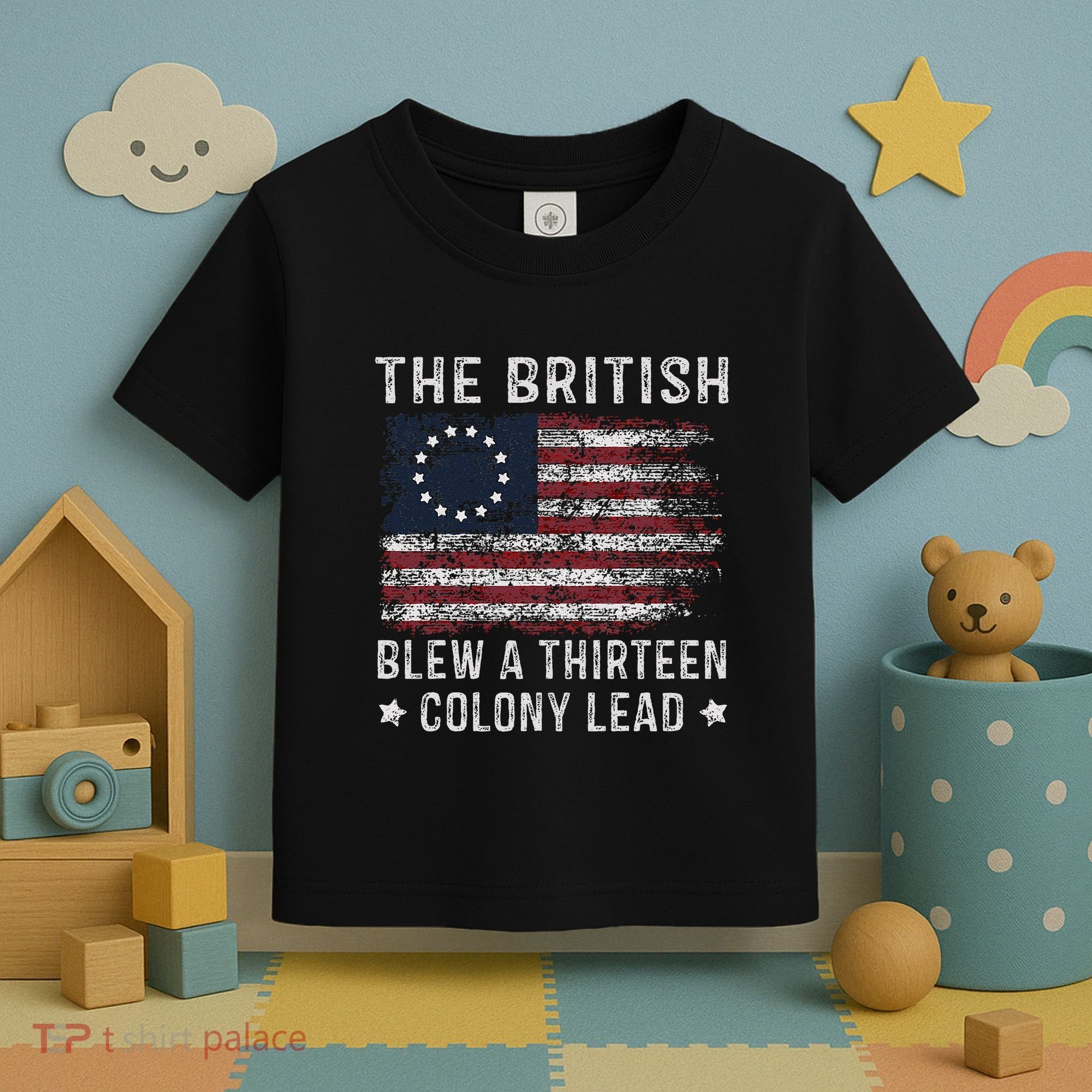 The British Blew A 13 Colony Lead Toddler T-Shirt