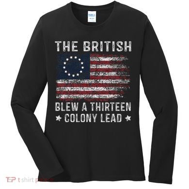 The British Blew A 13 Colony Lead Women's Long Sleeve Shirt