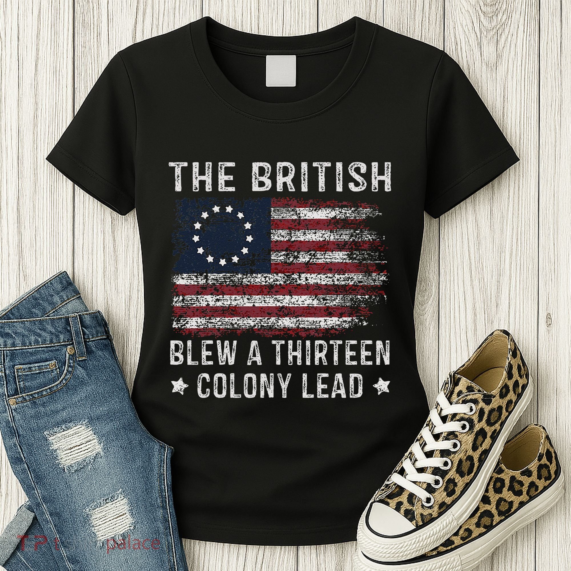 The British Blew A 13 Colony Lead Women's T-Shirt