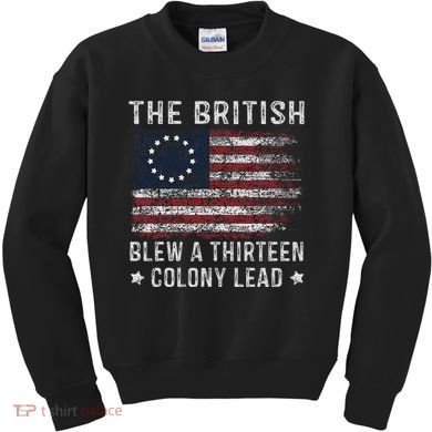The British Blew A 13 Colony Lead Kids Sweatshirt