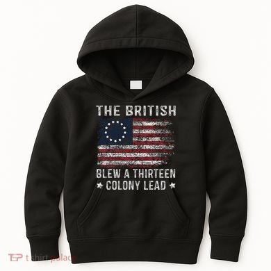 The British Blew A 13 Colony Lead Kids Hoodie