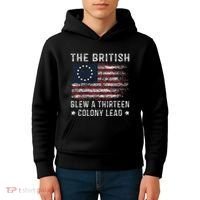 The British Blew A 13 Colony Lead Kids Hoodie thumb 4