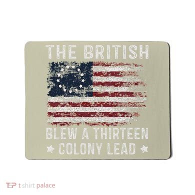 The British Blew A 13 Colony Lead Mousepad