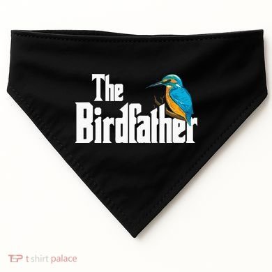 The Birdfather Bird Watching Funny Meme Birder Daddy USA-Made Doggie Bandana