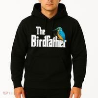 The Birdfather Bird Watching Funny Meme Birder Daddy Hoodie thumb 2