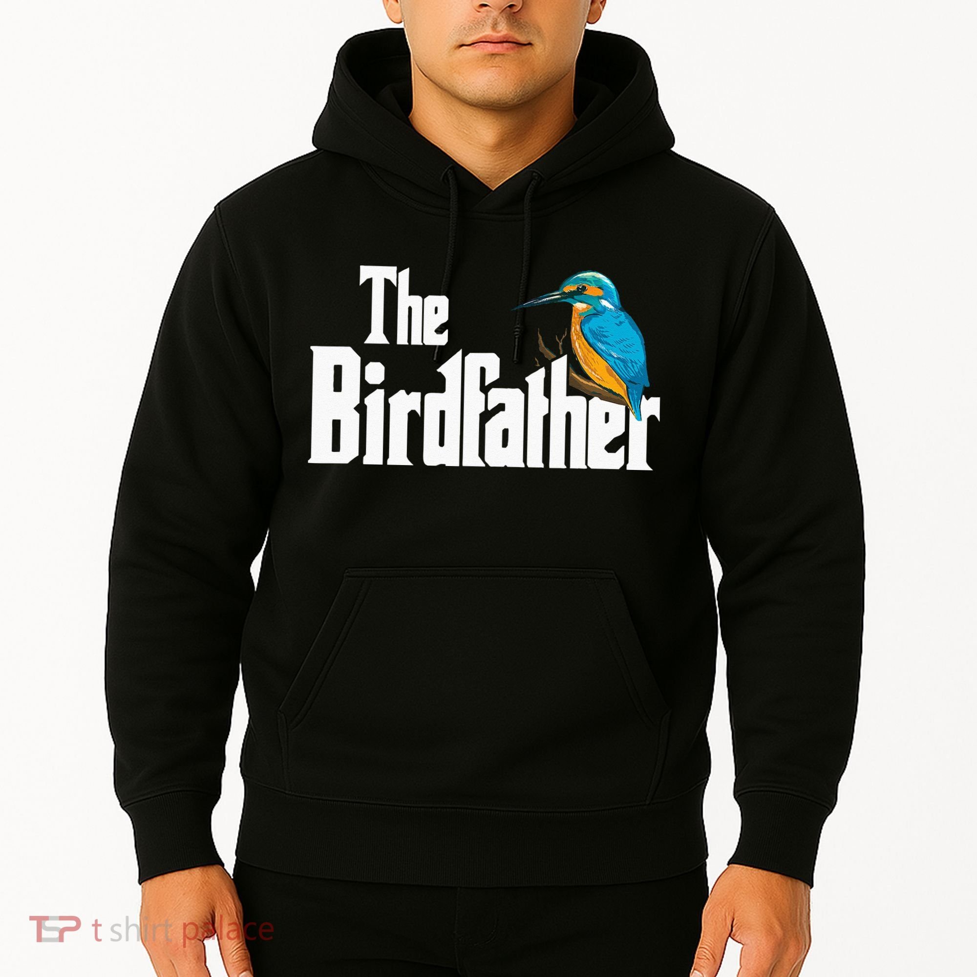 The Birdfather Bird Watching Funny Meme Birder Daddy Hoodie