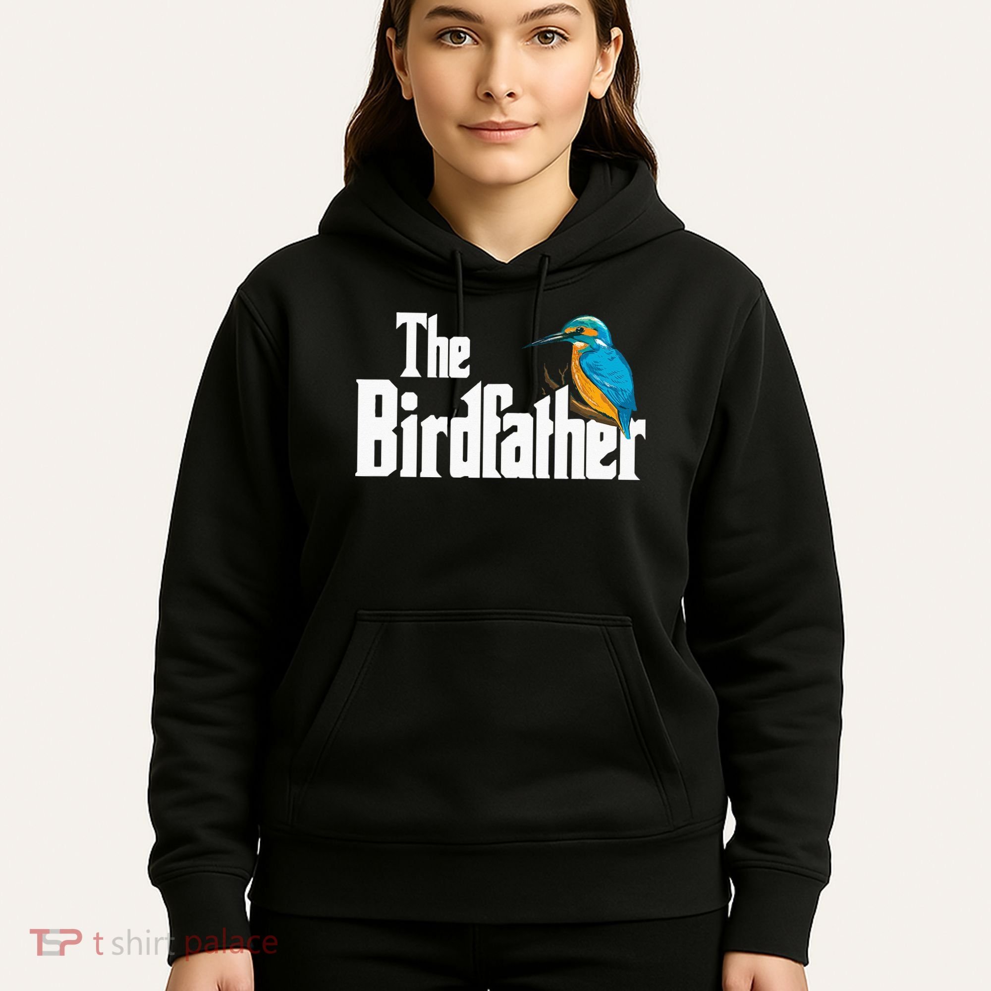 The Birdfather Bird Watching Funny Meme Birder Daddy Hoodie