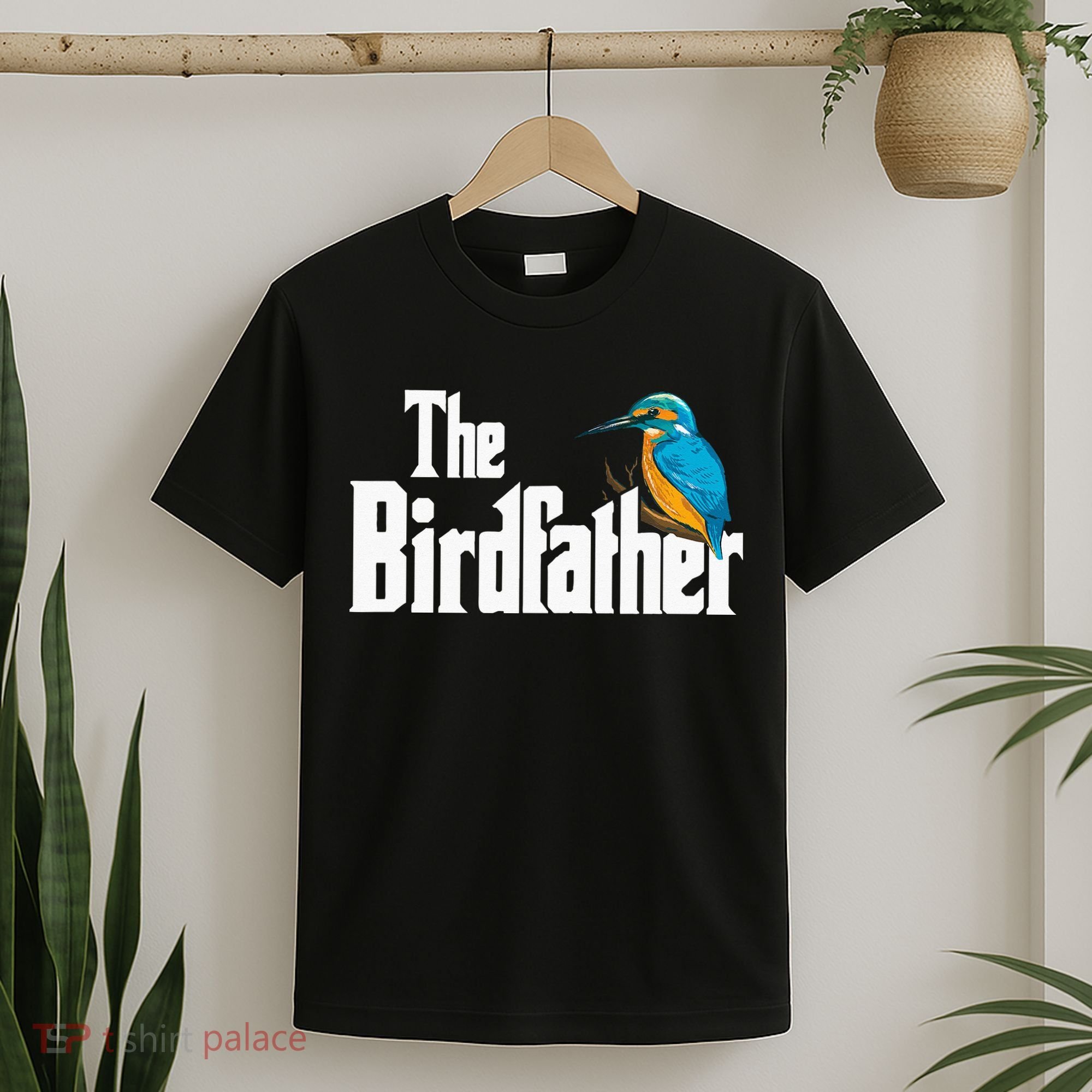 The Birdfather Bird Watching Funny Meme Birder Daddy T-Shirt