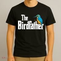 The Birdfather Bird Watching Funny Meme Birder Daddy T-Shirt thumb 3