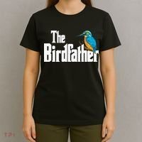 The Birdfather Bird Watching Funny Meme Birder Daddy T-Shirt thumb 4