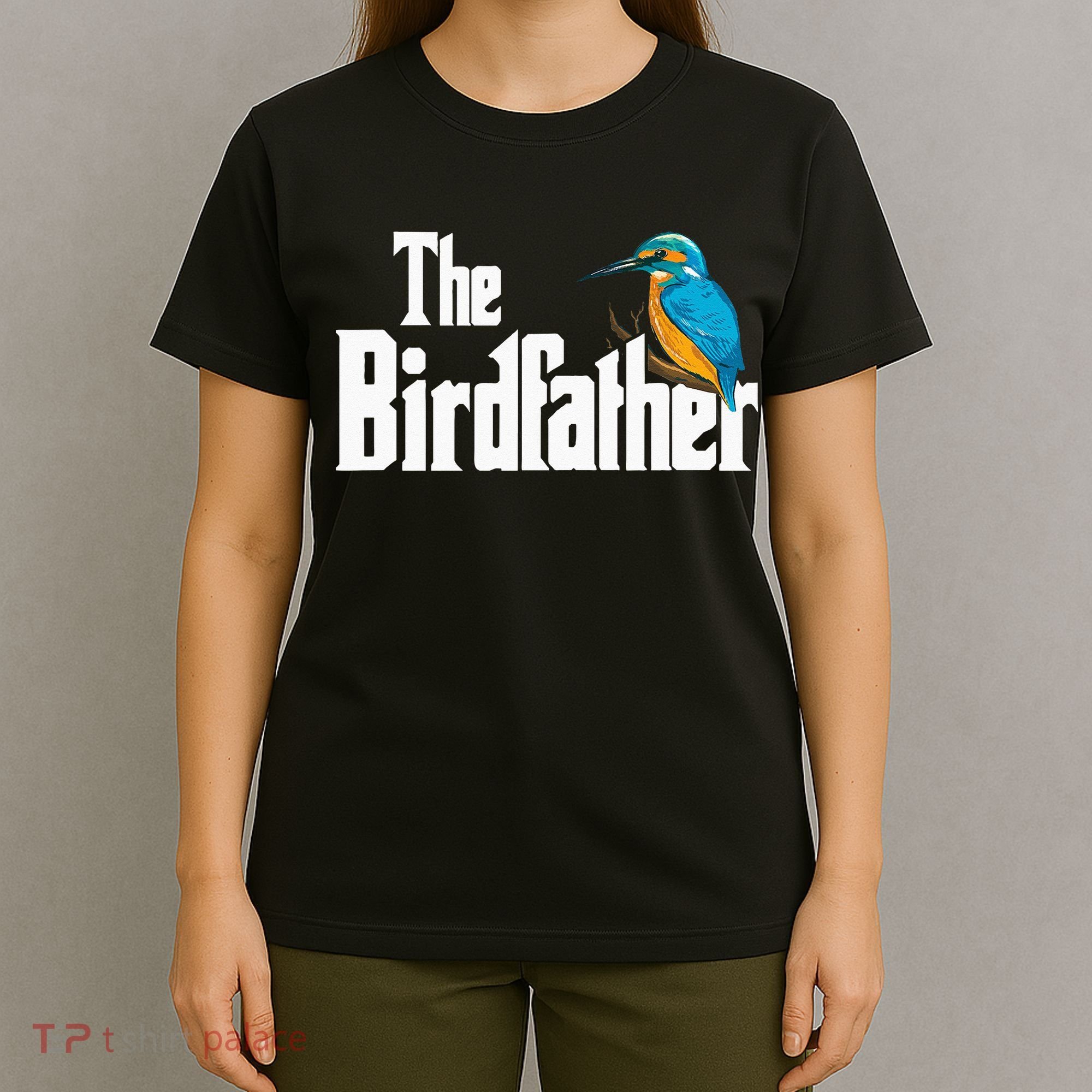 The Birdfather Bird Watching Funny Meme Birder Daddy T-Shirt
