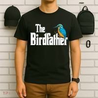 The Birdfather Bird Watching Funny Meme Birder Daddy T-Shirt thumb 6