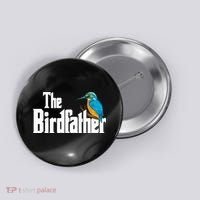 The Birdfather Bird Watching Funny Meme Birder Daddy Button thumb 0