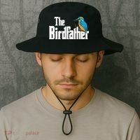 The Birdfather Bird Watching Funny Meme Birder Daddy Bucket Hat thumb 2