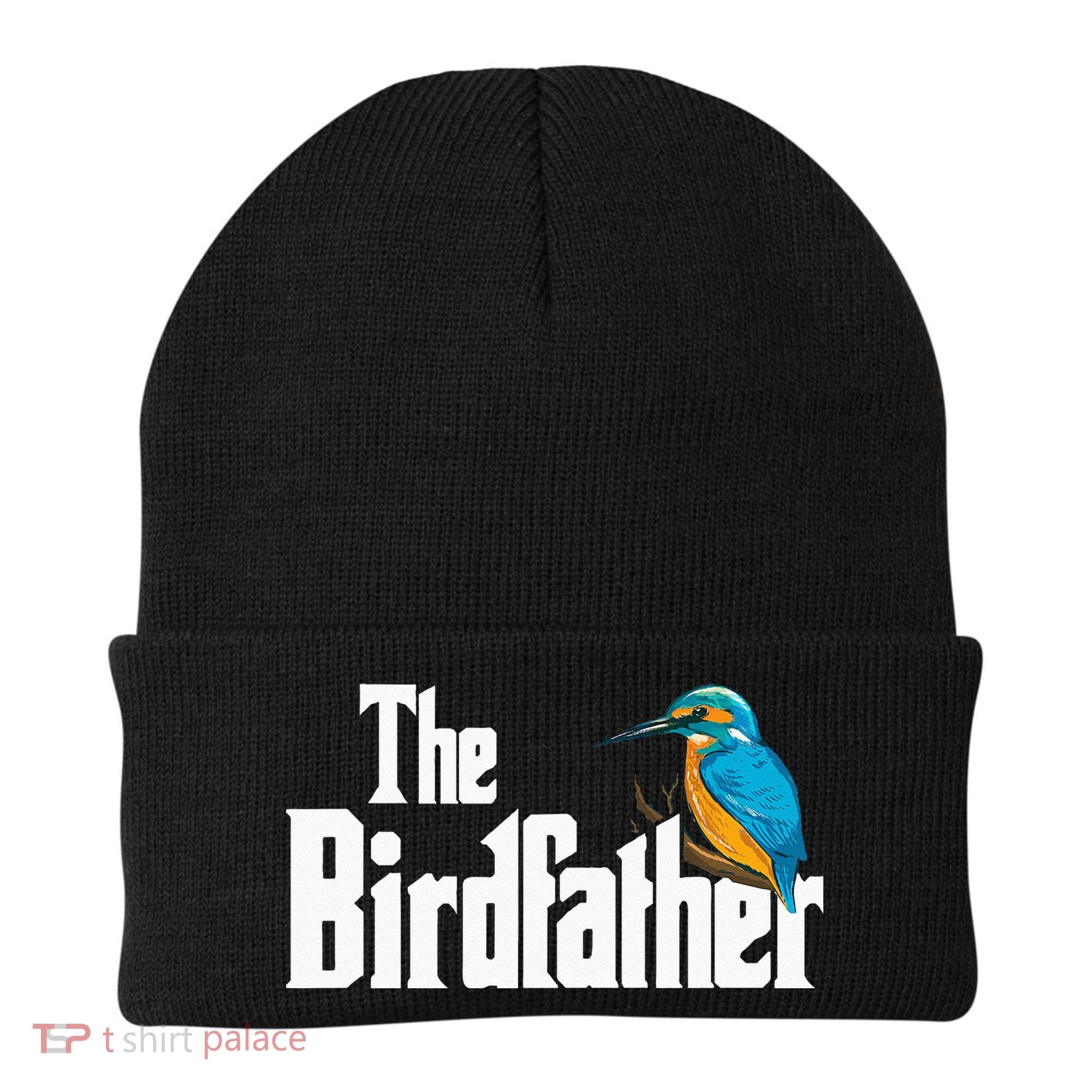 The Birdfather Bird Watching Funny Meme Birder Daddy Beanie